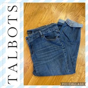 Talbots Woman 18W Flawless Five Pocket Boyfriend Jeans